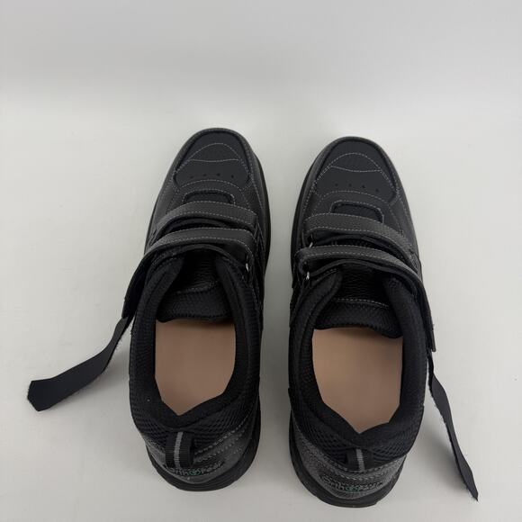 Orthofeet Alamo Shoes Mens Size 10.5 Black Leather Orthopedic Comfort Sneakers main image 4